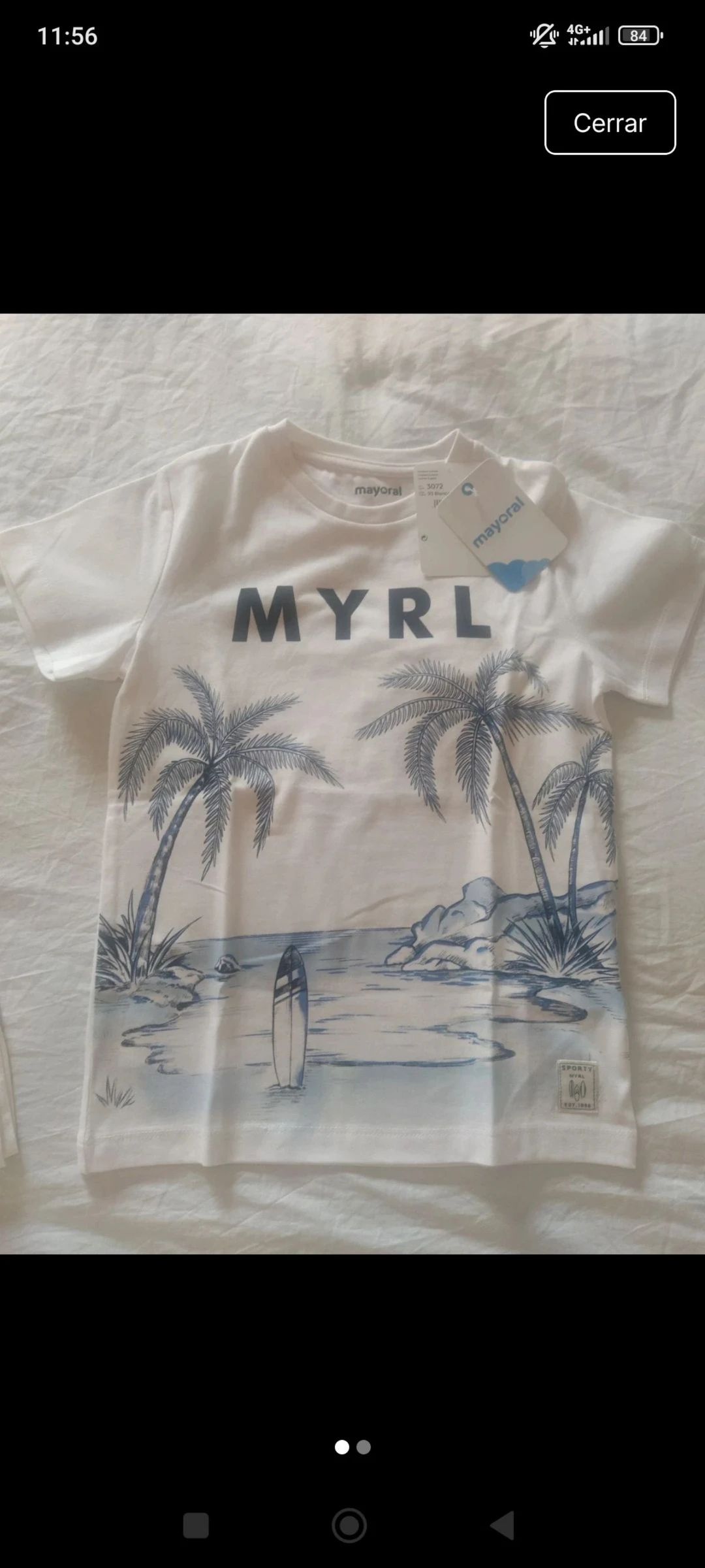 Camiseta corta Mayoral 7 años